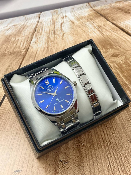 Наручные часы Orient Automatic с синим циферблатом
