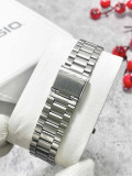 Наручные часы Casio Quartz с синим циферблатом и черным корпусом
